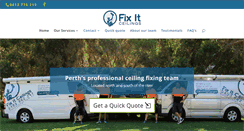 Desktop Screenshot of fixitceilings.com.au