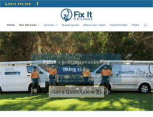 Tablet Screenshot of fixitceilings.com.au